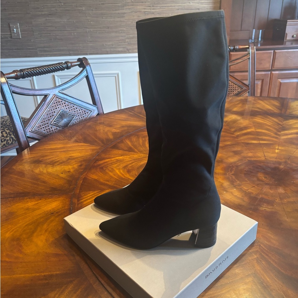 New Donald Pliner Black Knee-High Boots